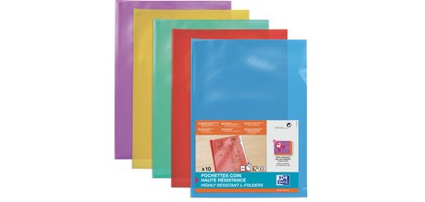 Pochettes-coin haute résistance, A4, PVC, vert