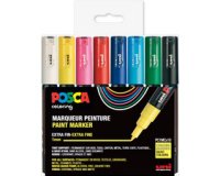 Marqueur à pigment PC-1MC, étui de 8, couleurs douces