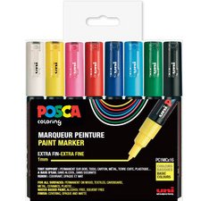 Marqueur à pigment PC-1MC, étui de 8, couleurs douces