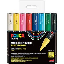 Marqueur à pigment PC1MC, étui de 8, couleurs douces