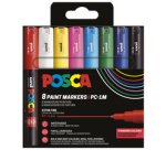Marqueur à pigment PC-1MC, étui de 8, couleurs douces