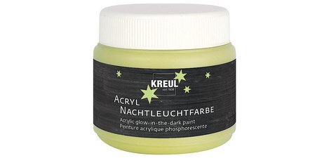 Peinture pochoir phosphorescente 'éclairage de nuit'