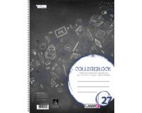 Cahier à spirale 'college', format A4, ligné, 160 p.