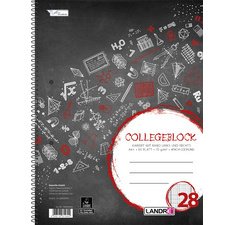 En_cahier a spirale 'college', a4, quadrille, 160