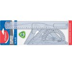 Kit de géométrie MAXI, 4 pièces, transparent