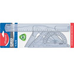 Kit de géométrie MAXI, 4 pièces, transparent