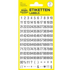 ZDesign HOME Stickers chiffres, chiffres 1 à 99 + 00, noir