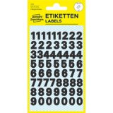 Stickers ZDesign - chiffres 0-9 film noir - Pochette de 244