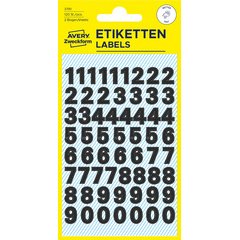 Stickers ZDesign - chiffres 0-9 film noir - Pochette de 244