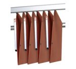 2 rail oaz plastique longueur 1,2 m plastique noir