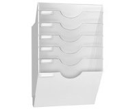 CEP Wandprospektständer ReCeption, A4-Format, 6 Fächer, Weiß