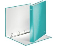 Ringband Leitz WOW A4 maxi 4-rings D-mechaniek 25mm ijsblauw