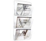 CEP Lot de 3 corbeilles murales, A4, 1 compartiment