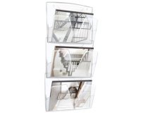 CEP Lot de 3 corbeilles murales ICE, A4, 1 compartiment