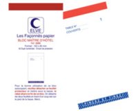 Bloc Maître d'Hôtel, 96 x 165 mm, 50 feuillets dupli