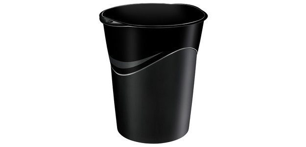 Papierkorb CEP CepPro GreenSpirit 14 Liter schwarz