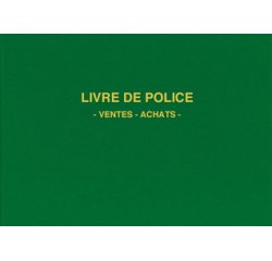 Registre 'Livre de police métaux précieux', 200 pages