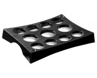 CEP Bekerhouder, voor 11 bekers, zwart, polystyreen