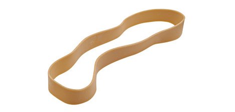 Wide rubber bands, natural, 120 x 10 mm, 1 kg bag