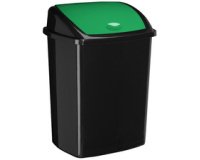 Poubelle plastique 50 L à couvercle basculant CEP
