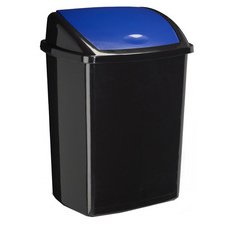 CEP Abfalleimer ROSSIGNOL, Schwingdeckel, schwarz