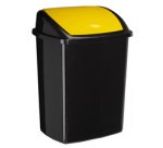 CEP Vuilnisbak ROSSIGNOL, klapdeksel, zwart