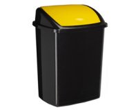 CEP Vuilnisbak ROSSIGNOL, klapdeksel, zwart