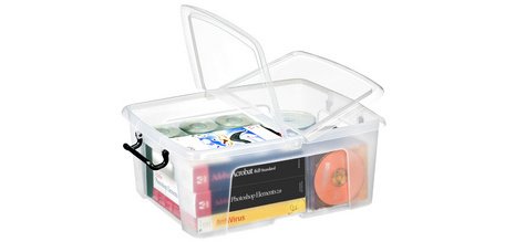CEP Strata Storage Box, 24 liters, transparent
