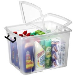 Opbergdoos Straty by CEP, 40 liter, transparant