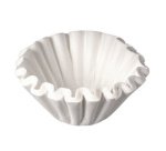 Filtre à café, diamètre: 250 mm, blanc