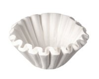 Filtre à café, diamètre: 250 mm, blanc