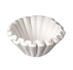 Filtre à café, diamètre: 250 mm, blanc