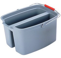 Seau double, 18 litres, PP, gris