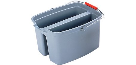 Seau double, 18 litres, PP, gris