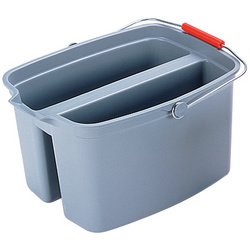 Seau double, 18 litres, PP, gris