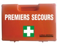 LEINA Mallette de 'PREMIERS SECOURS', équipé norme DIN 13157