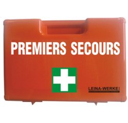 LEINA Mallette de 'PREMIERS SECOURS', équipé norme DIN 13157