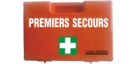 LEINA Mallette de 'PREMIERS SECOURS', équipé norme DIN 13157