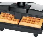 Gaufrier WA 3606, noir/acier inoxydable