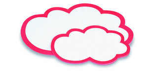 Carte de modération nuages, 430 x 265 mm