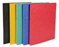 Classeur 2 anneaux 15mm Carte lustrée - A4 - Couleurs assorties