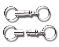 Support pour clés, avec un raccordement, argent