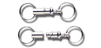 Support pour clés, avec un raccordement, argent