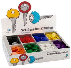 Gb_protections rondes pour clés, présentoir de 200