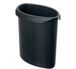 Insert à déchets MOON, PP, 6 litres, sans couvercle,noir