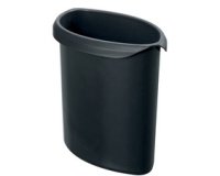 Insert à déchets MOON, PP, 6 litres, sans couvercle,noir