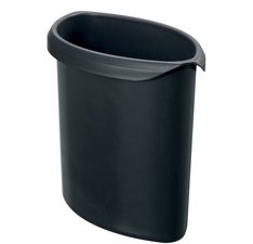 Insert à déchets MOON, PP, 6 litres, sans couvercle,noir