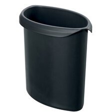 Inzetbakje voor prullenmand MOON PP 6 liter zonder deksel zwart