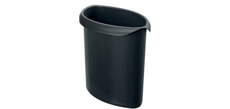 Insert à déchets MOON, PP, 6 litres, sans couvercle,noir