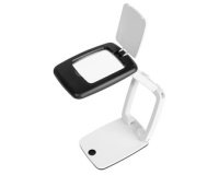 Tafelloep Pocket met led, wit/zwart